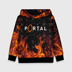 Толстовка-худи детская PORTAL, цвет: 3D-черный