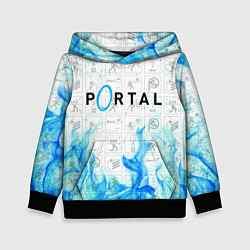Толстовка-худи детская PORTAL, цвет: 3D-черный