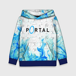 Толстовка-худи детская PORTAL, цвет: 3D-синий