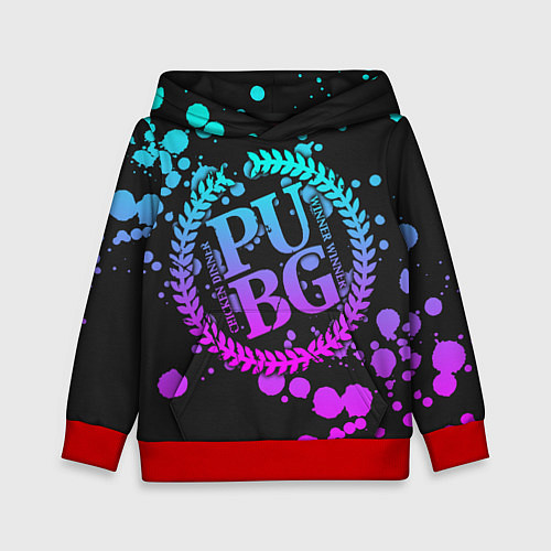 Детская толстовка PUBG / 3D-Красный – фото 1