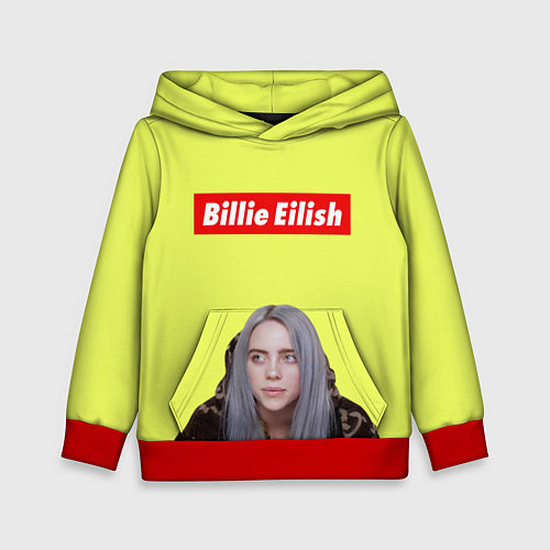 Детская толстовка BILLIE EILISH / 3D-Красный – фото 1