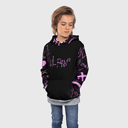 Толстовка-худи детская LIL PEEP, цвет: 3D-меланж — фото 2