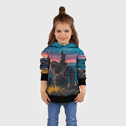 Толстовка-худи детская The Witcher, цвет: 3D-черный — фото 2