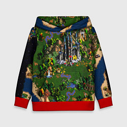 Толстовка-худи детская Heroes of Might and Magic, цвет: 3D-красный