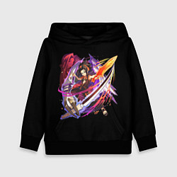 Толстовка-худи детская Shaman king, цвет: 3D-черный