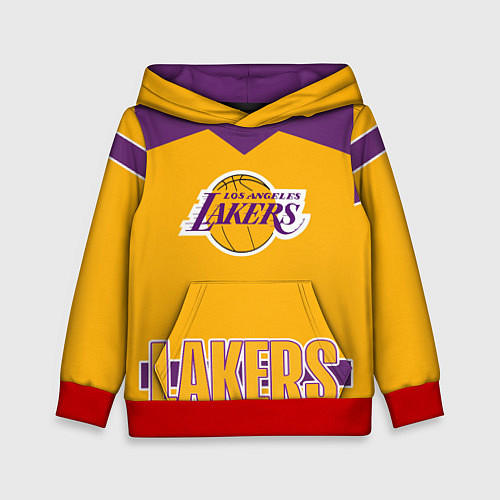 Детская толстовка Los Angeles Lakers / 3D-Красный – фото 1