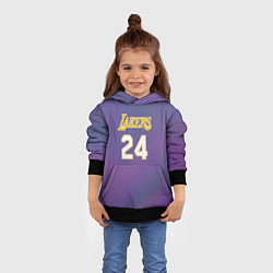 Толстовка-худи детская Los Angeles Lakers Kobe Brya, цвет: 3D-черный — фото 2