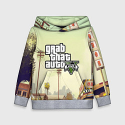 Толстовка-худи детская GTA 5, цвет: 3D-меланж