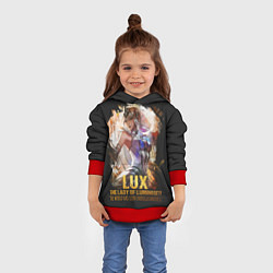 Толстовка-худи детская Lux, цвет: 3D-красный — фото 2