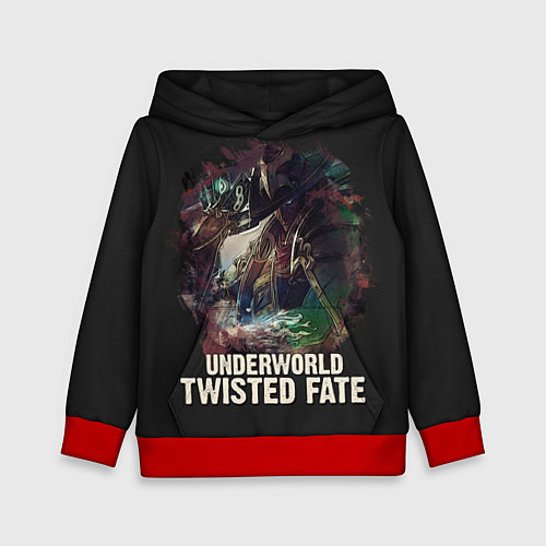 Детская толстовка Twisted Fate / 3D-Красный – фото 1