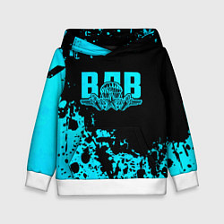 Толстовка-худи детская ВДВ, цвет: 3D-белый