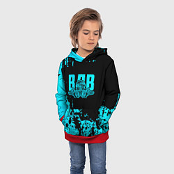 Толстовка-худи детская ВДВ, цвет: 3D-красный — фото 2