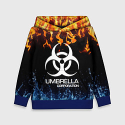 Толстовка-худи детская UMBRELLA CORPORATION, цвет: 3D-синий