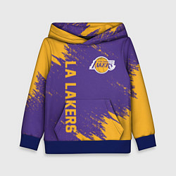 Толстовка-худи детская LA LAKERS, цвет: 3D-синий