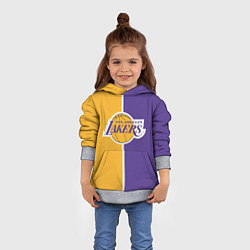 Толстовка-худи детская LA LAKERS, цвет: 3D-меланж — фото 2