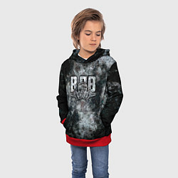 Толстовка-худи детская ВДВ, цвет: 3D-красный — фото 2