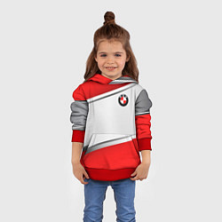 Толстовка-худи детская BMW, цвет: 3D-красный — фото 2