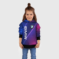 Толстовка-худи детская BMW, цвет: 3D-черный — фото 2