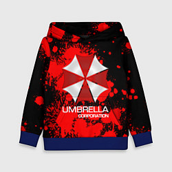 Толстовка-худи детская UMBRELLA CORP, цвет: 3D-синий