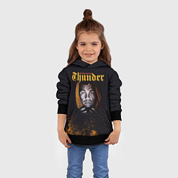 Толстовка-худи детская Arturo 'Thunder' Gatti, цвет: 3D-черный — фото 2