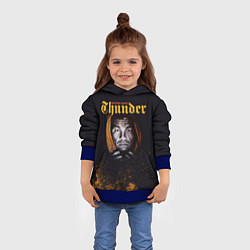 Толстовка-худи детская Arturo 'Thunder' Gatti, цвет: 3D-синий — фото 2