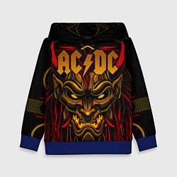 Толстовка-худи детская ACDC, цвет: 3D-синий