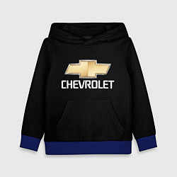 Толстовка-худи детская CHEVROLET, цвет: 3D-синий