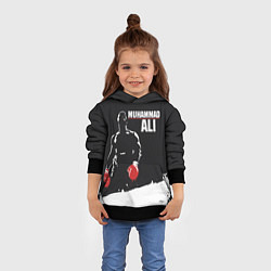 Толстовка-худи детская Muhammad Ali, цвет: 3D-черный — фото 2
