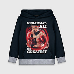 Толстовка-худи детская Muhammad Ali, цвет: 3D-меланж