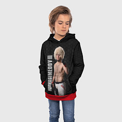 Толстовка-худи детская Хабиб Нурмагомедов, цвет: 3D-красный — фото 2
