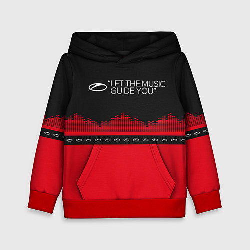 Детская толстовка ASOT Let The Music Guide You / 3D-Красный – фото 1