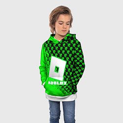 Толстовка-худи детская Roblox, цвет: 3D-белый — фото 2