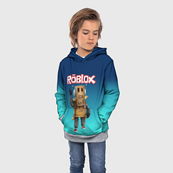 Толстовка-худи детская ROBLOX, цвет: 3D-меланж — фото 2