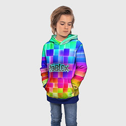 Толстовка-худи детская Роблокс, цвет: 3D-синий — фото 2