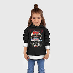 Толстовка-худи детская Ария, цвет: 3D-белый — фото 2