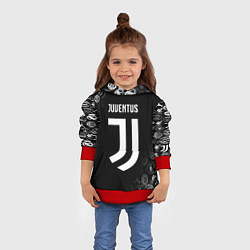 Толстовка-худи детская JUVENTUS, цвет: 3D-красный — фото 2