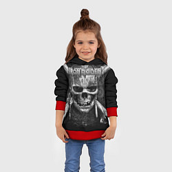 Толстовка-худи детская Iron Maiden, цвет: 3D-красный — фото 2