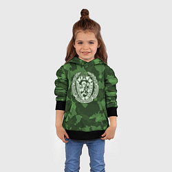 Толстовка-худи детская Пограничные Войска, цвет: 3D-черный — фото 2