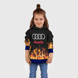 Толстовка-худи детская AUDI, цвет: 3D-синий — фото 2