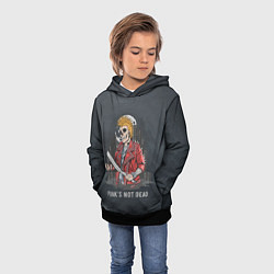 Толстовка-худи детская Punk??s Not Dead, цвет: 3D-черный — фото 2