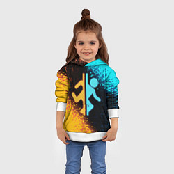 Толстовка-худи детская PORTAL, цвет: 3D-белый — фото 2