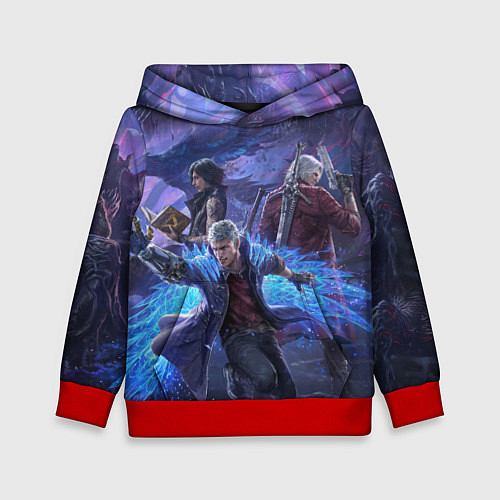 Детская толстовка DEVIL MAY CRY / 3D-Красный – фото 1