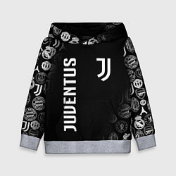 Толстовка-худи детская JUVENTUS, цвет: 3D-меланж