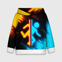 Толстовка-худи детская PORTAL, цвет: 3D-белый