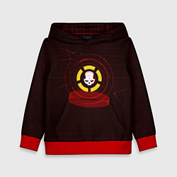 Толстовка-худи детская The Division 2, цвет: 3D-красный