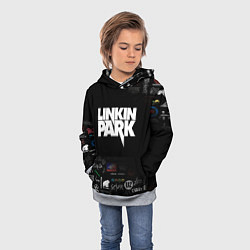 Толстовка-худи детская LINKIN PARK, цвет: 3D-меланж — фото 2