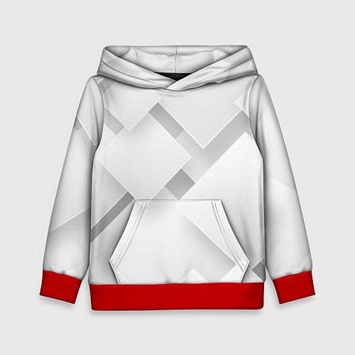 Детская толстовка Геометрическая Абстракция / 3D-Красный – фото 1