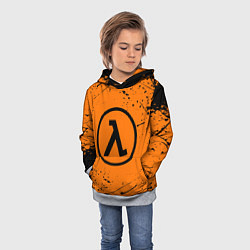 Толстовка-худи детская HALF-LIFE, цвет: 3D-меланж — фото 2