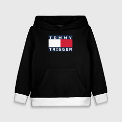 Толстовка-худи детская Tommy Hilfiger, tommy trigger, цвет: 3D-белый