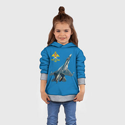 Толстовка-худи детская ВВС, цвет: 3D-меланж — фото 2